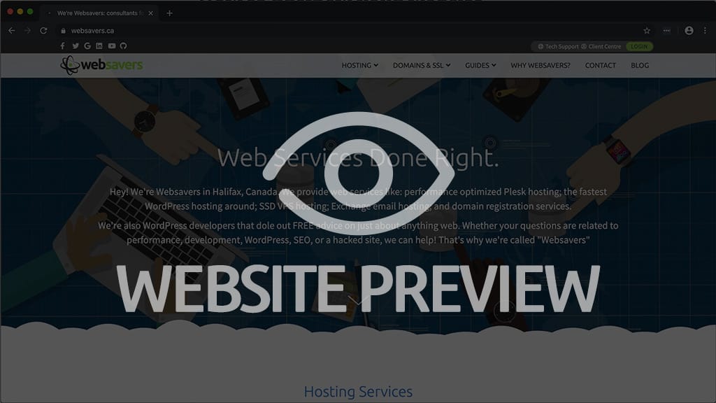 preview your website