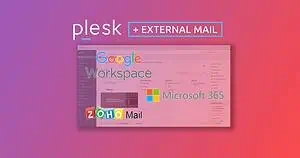 plesk with external mail services