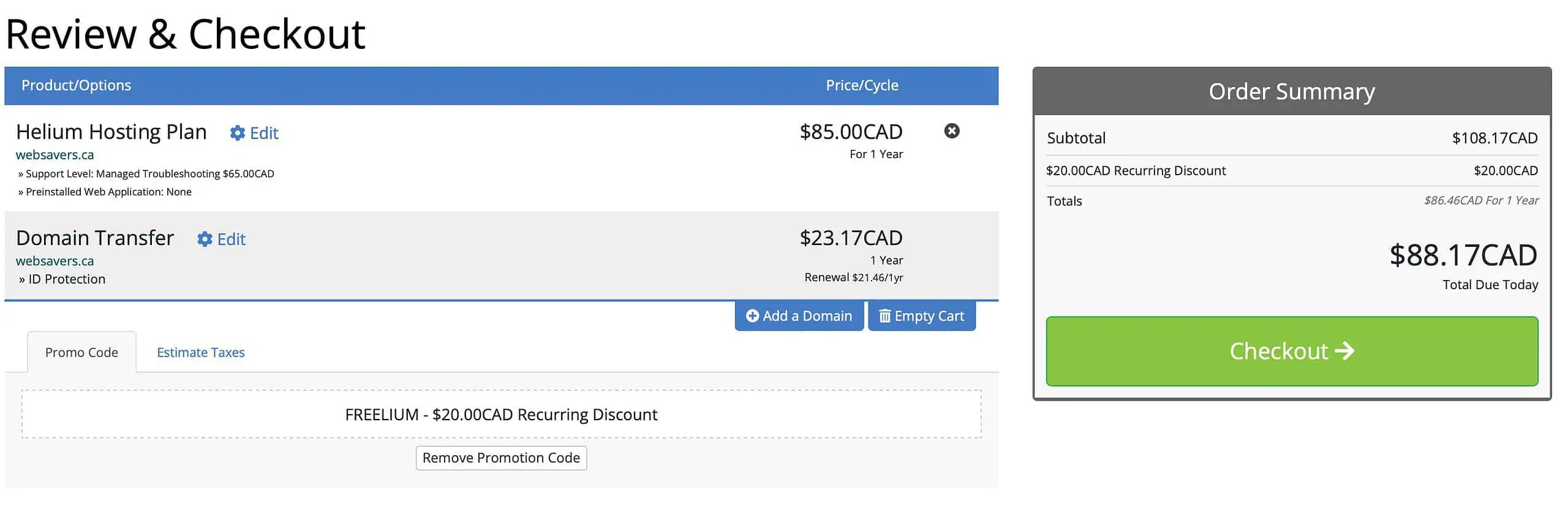 wordpress guide hosting cart verify